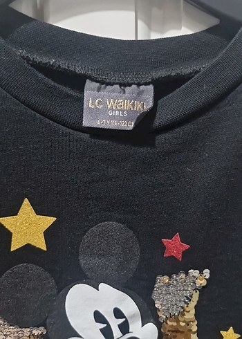 LC Waikiki Kız Çocuk Siyah Uzun Kollu Fırfırlı Elbise