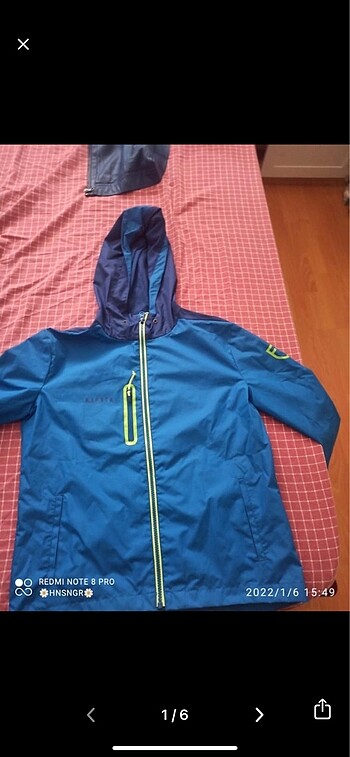 7-8 yaş Decathlon Kipsta yağmurluk