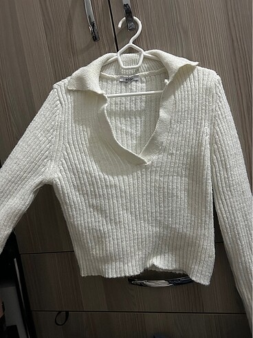 Bluz beyaz v delolte - Görsel 2