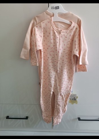 Pembe Bebek Kız Tulum, Düğmeli