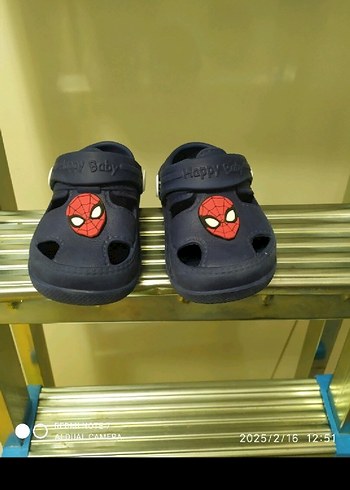 Mavi Erkek Çocuk Spiderman Kaydırmaz Terlik
