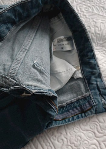 Gri Erkek Denim Pantolon, Normal Boy, Kemerli - Görsel 7