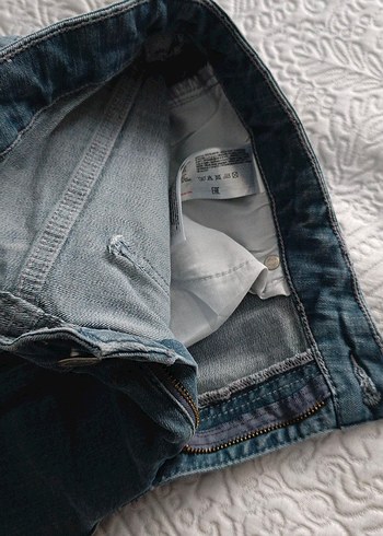 Gri Erkek Denim Pantolon, Normal Boy, Kemerli - Görsel 8