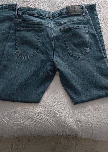 Gri Erkek Denim Pantolon, Normal Boy, Kemerli - Görsel 3