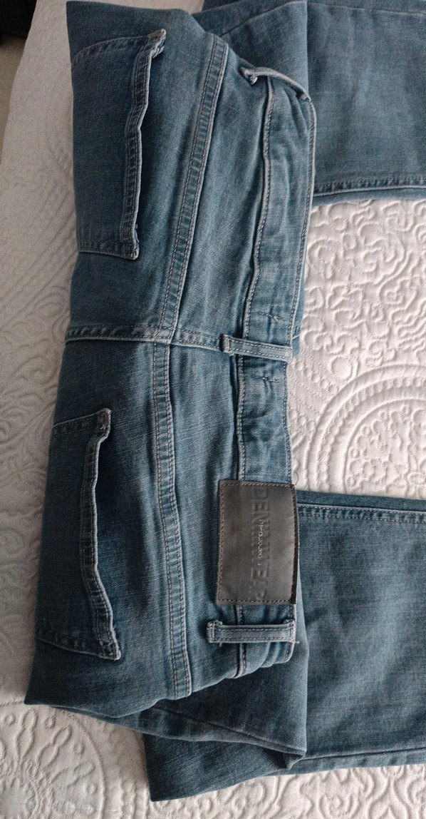 Gri Erkek Denim Pantolon, Normal Boy, Kemerli - Görsel 4