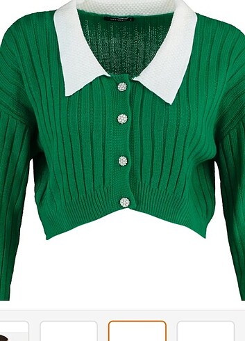 YEŞİL SÜPER CROP FİTİLLİ HIRKA 