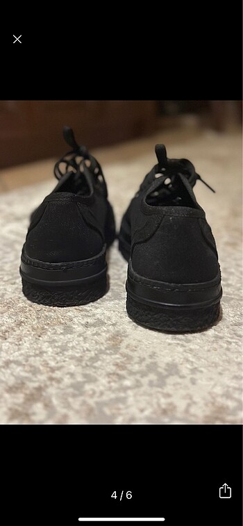 38 Beden Siyah ayakkabı