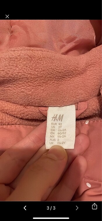 2 Yaş Beden H&M astronot tulum