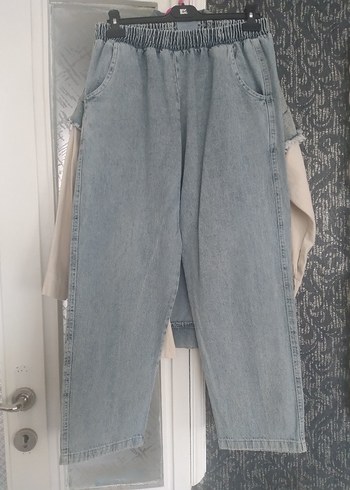42 Beden Gri Düğmeli Kadın Denim Ceket