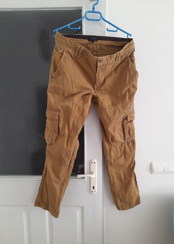 Beli Kemerli Kahverengi Rahat Pantolon