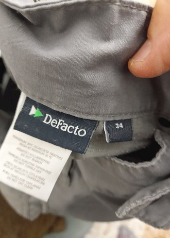 Gri Kemerli Kısa Erkek Bermuda Şort - Görsel 3