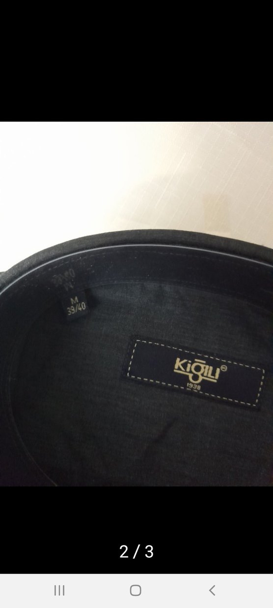 Siyah Denim Erkek Gömlek - Görsel 2