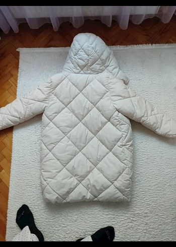 Krem çocuk mango 11-12 yaş cok kalin Kış Montu - Görsel 4