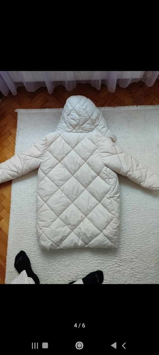 Krem çocuk mango 11-12 yaş cok kalin Kış Montu - Görsel 4