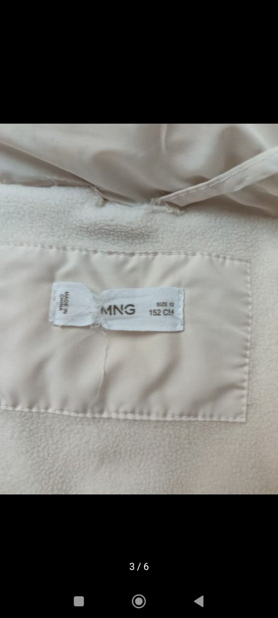 Krem çocuk mango 11-12 yaş cok kalin Kış Montu - Görsel 3