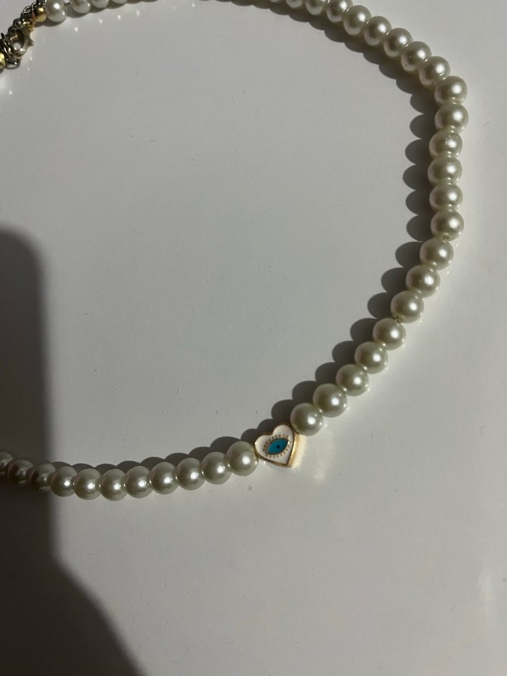 İnci Boncuklu Midi Kolye - Görsel 2