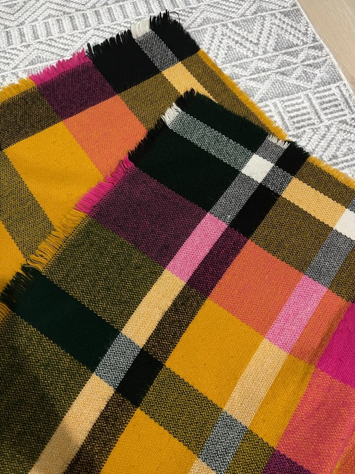 Kadın Çok Renkli Örgü Bohem Şal - Görsel 2