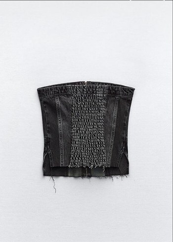 Zara denim top - Görsel 4