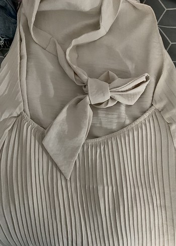 Zara halter yaka bluz - Görsel 4