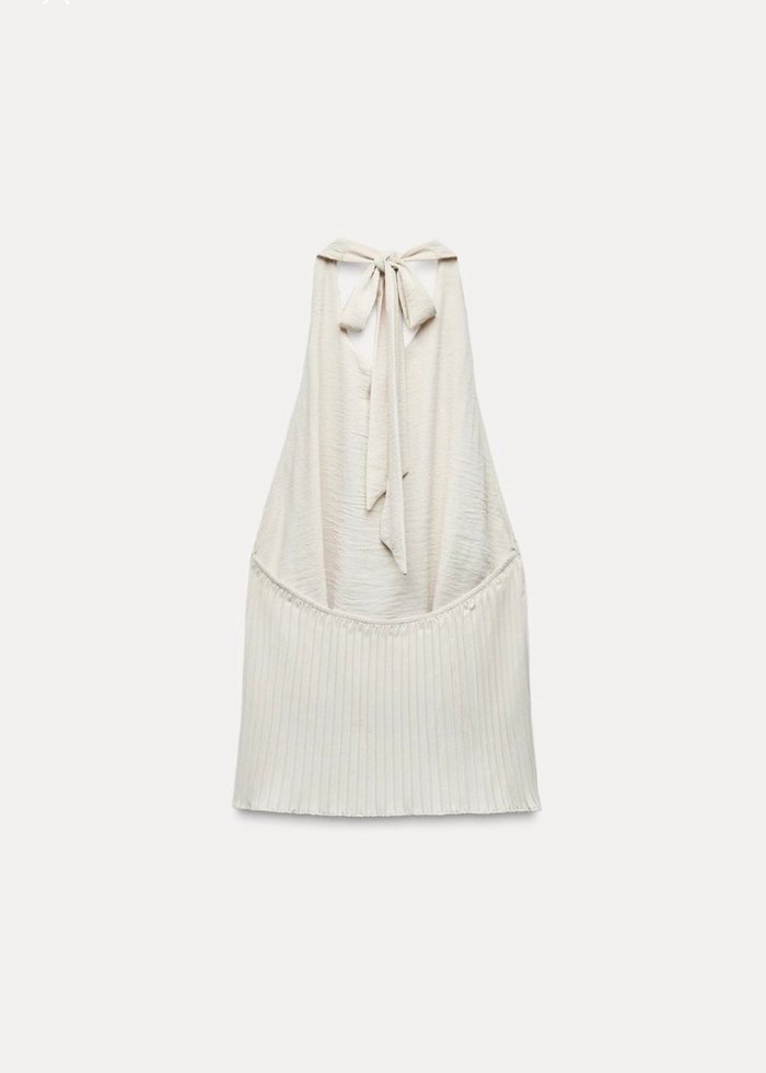 Zara halter yaka bluz - Görsel 2