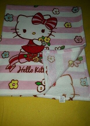  Beden pembe Renk Hello kitty Polar bebek battaniye