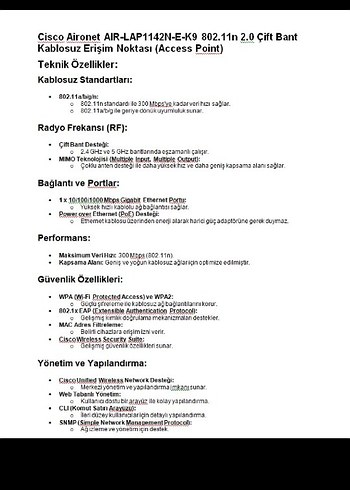 CİSSCO ACCESS POİNT MODEM - Görsel 8