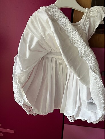 12-18 Ay Beden beyaz Renk GAP Bebek elbise