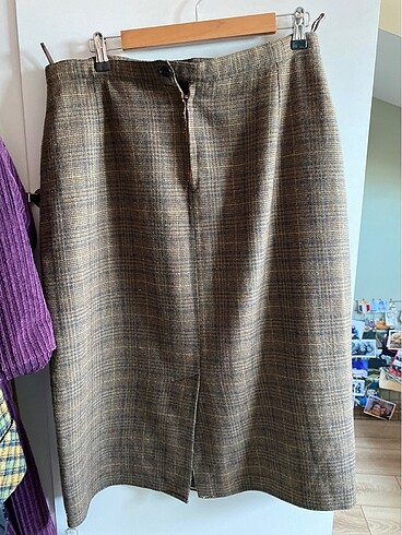 xl Beden kahverengi Renk vintage etek