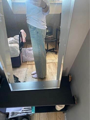 42 Beden mavi Renk Kot pantalon
