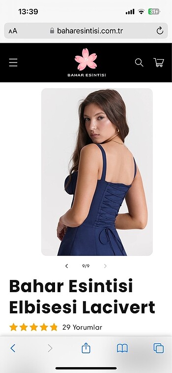 Lacivert pinterest elbisesi