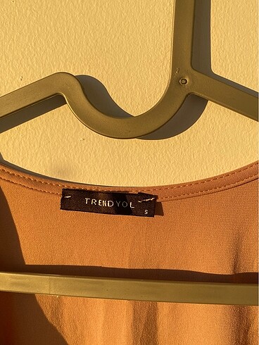 s Beden camel Renk Trendyolmilla V Yaka Bluz