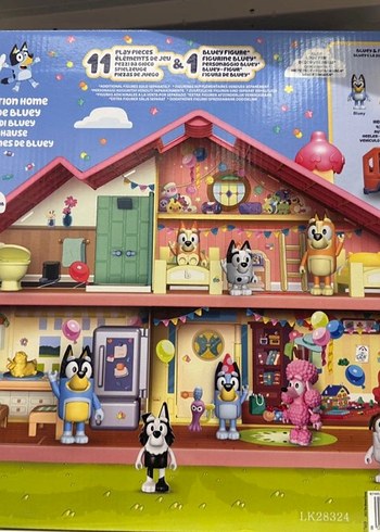 Beden Pastel Renkli Çoklu Figürlü Oyun Evi bluey