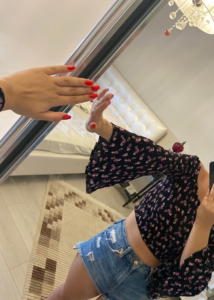 Ispanyol paca lastikli tshirt - Görsel 5