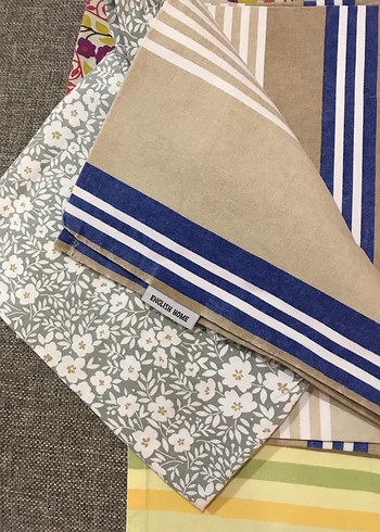 Çiçek ve Çizgili Desenli Çok Renkli  yastık kılıfları - Görsel 4