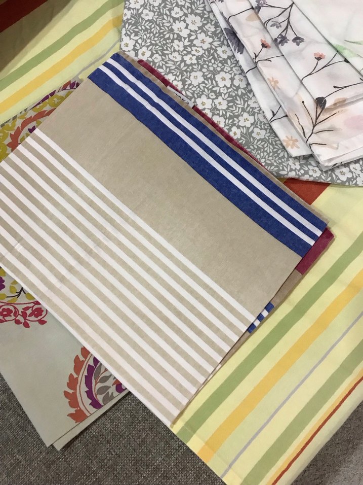 Çiçek ve Çizgili Desenli Çok Renkli  yastık kılıfları - Görsel 2