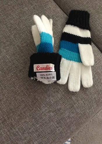 Çok Renkli yün eldiven - Görsel 3