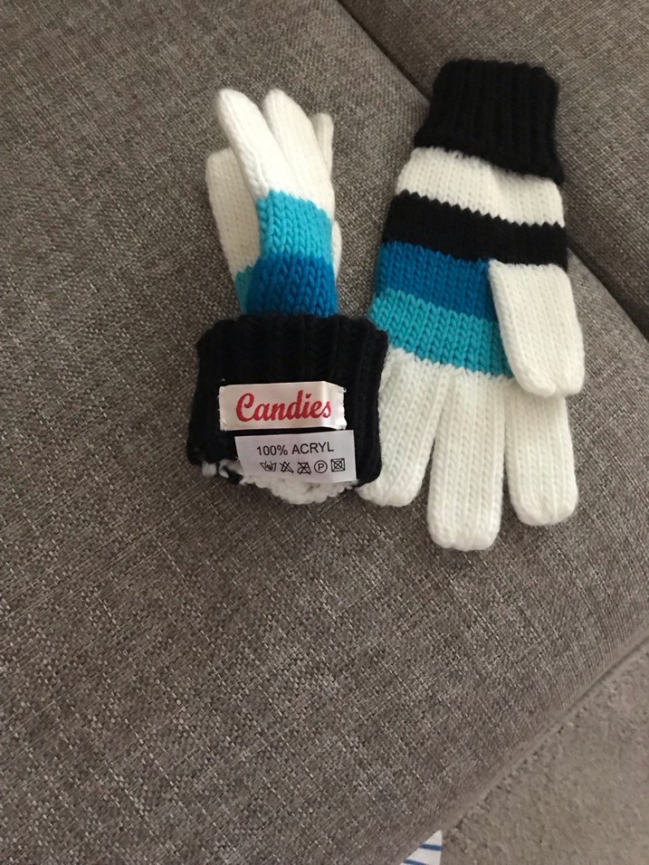 Çok Renkli yün eldiven - Görsel 3