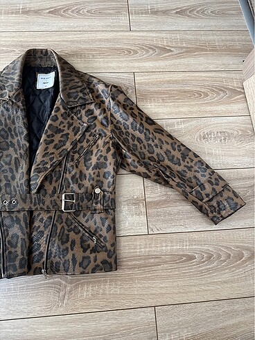 38 Beden çeşitli Renk Leopar mont- ceket