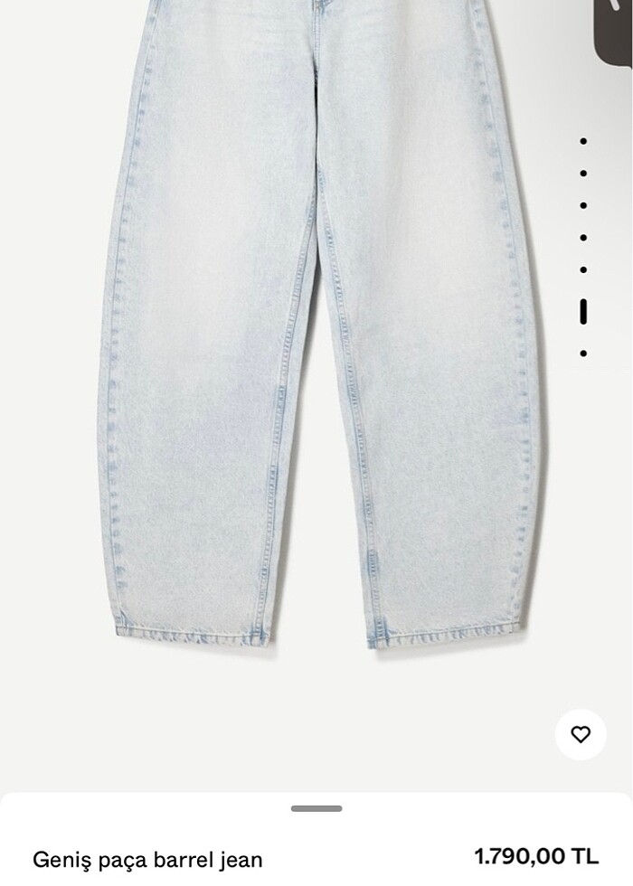 Bershka barrel jean - Görsel 2