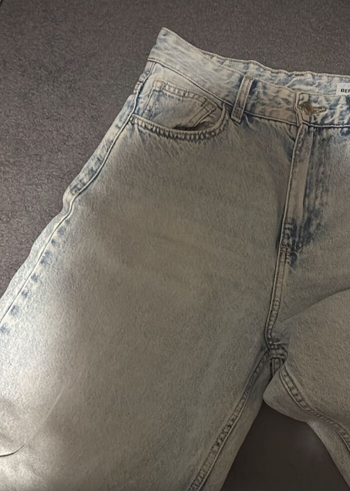 Bershka barrel jean - Görsel 4
