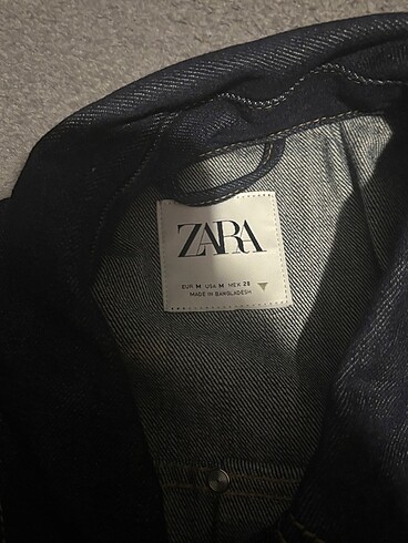 Zara kemerli denim ceket - Görsel 4