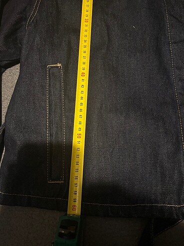 Zara kemerli denim ceket - Görsel 5