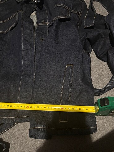 Zara kemerli denim ceket - Görsel 6