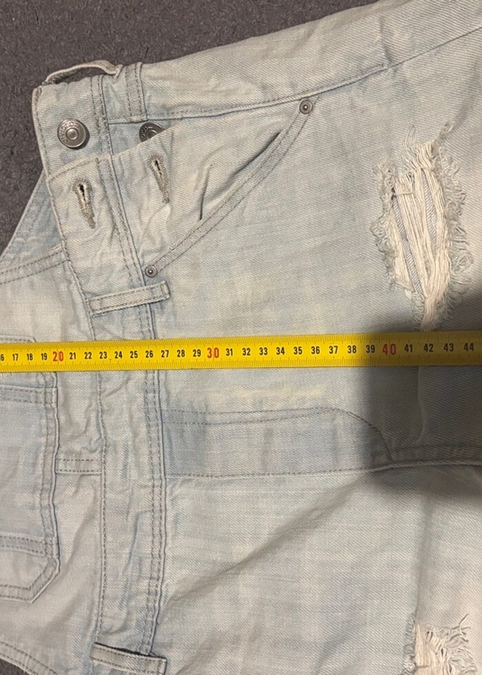 Kot şortlu salopet tulum - Görsel 5