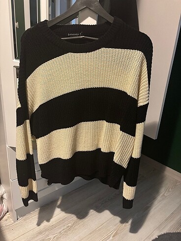 Stradivarius çizgili kazak - Görsel 2