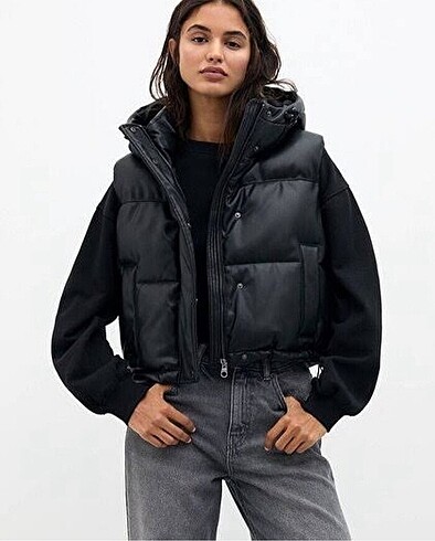 Şişme yelek pull and bear - Görsel 5