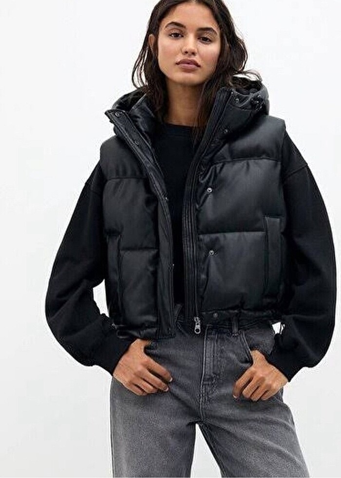 Şişme yelek pull and bear - Görsel 5