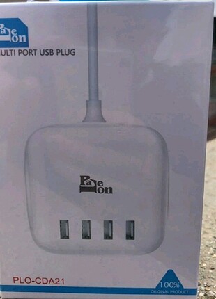 4 usb'li hızlı şarj başlık