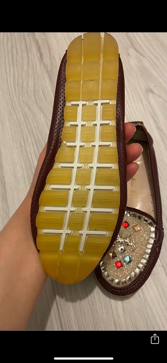 Taşlı Deri Kadın Babet - Görsel 3