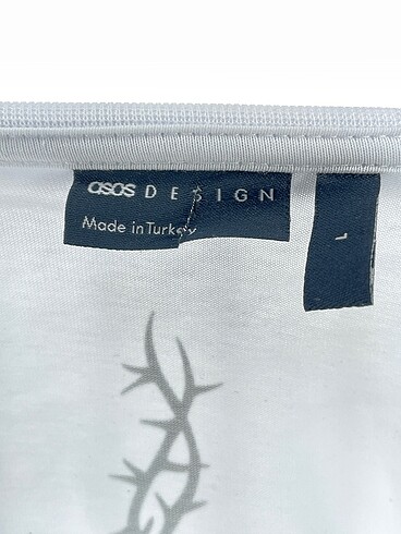 l Beden beyaz Renk Asos T-shirt %70 İndirimli.